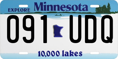 MN license plate 091UDQ