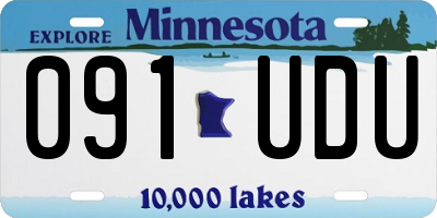 MN license plate 091UDU