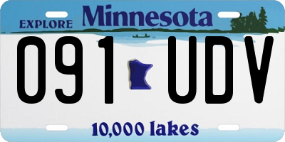 MN license plate 091UDV