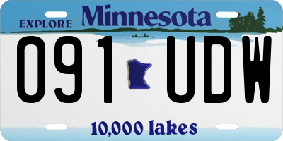 MN license plate 091UDW