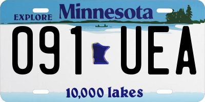 MN license plate 091UEA