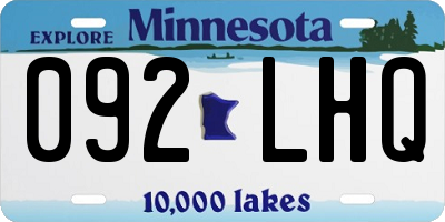 MN license plate 092LHQ