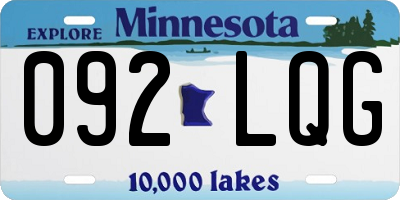 MN license plate 092LQG