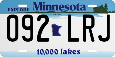 MN license plate 092LRJ