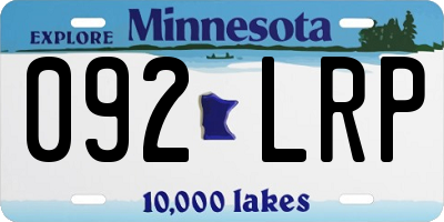 MN license plate 092LRP