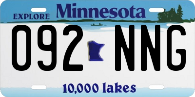 MN license plate 092NNG