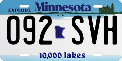 MN license plate 092SVH