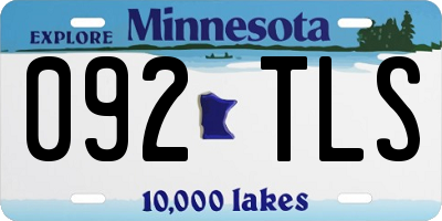 MN license plate 092TLS