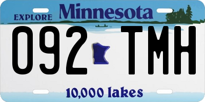 MN license plate 092TMH