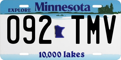 MN license plate 092TMV