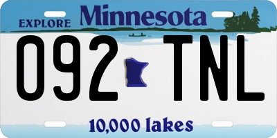 MN license plate 092TNL