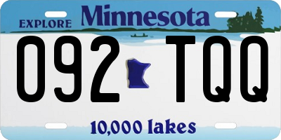 MN license plate 092TQQ