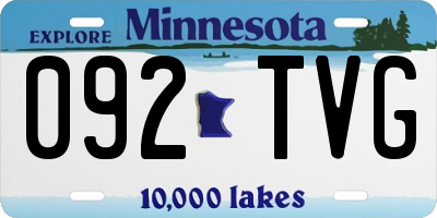 MN license plate 092TVG