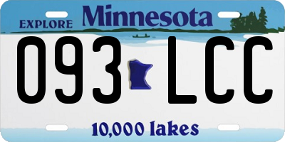 MN license plate 093LCC