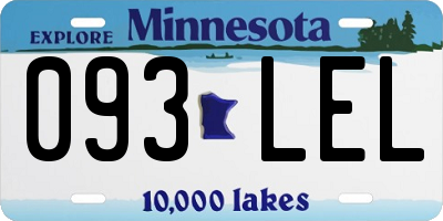 MN license plate 093LEL