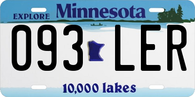MN license plate 093LER