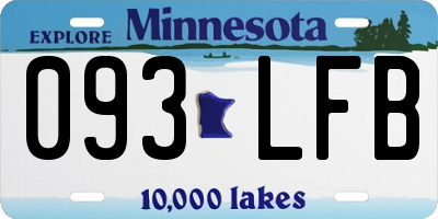 MN license plate 093LFB
