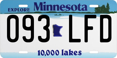 MN license plate 093LFD