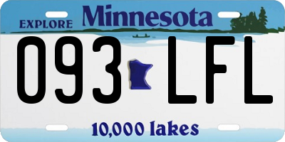 MN license plate 093LFL