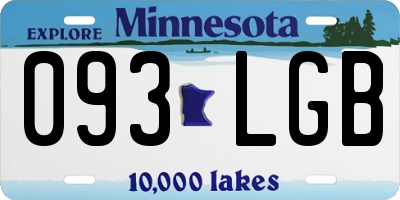 MN license plate 093LGB