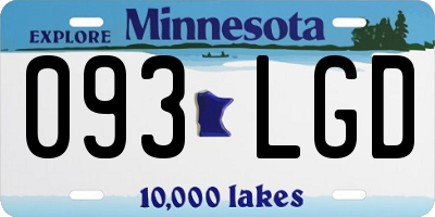 MN license plate 093LGD