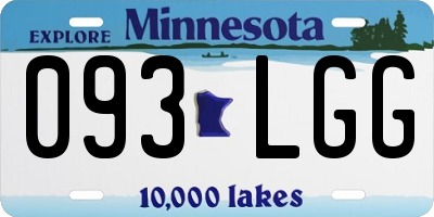 MN license plate 093LGG