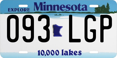 MN license plate 093LGP