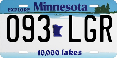 MN license plate 093LGR