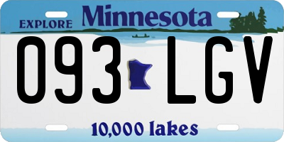 MN license plate 093LGV