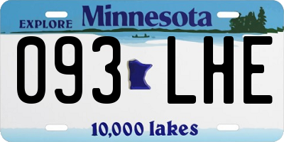 MN license plate 093LHE