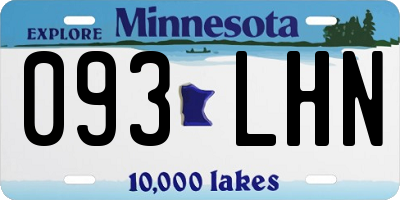 MN license plate 093LHN