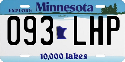 MN license plate 093LHP