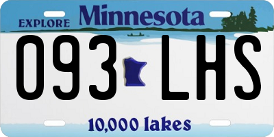 MN license plate 093LHS