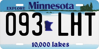 MN license plate 093LHT