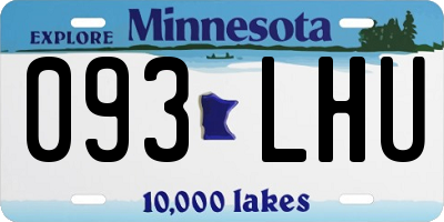 MN license plate 093LHU