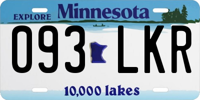 MN license plate 093LKR