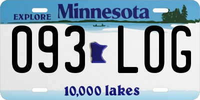 MN license plate 093LOG