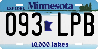 MN license plate 093LPB