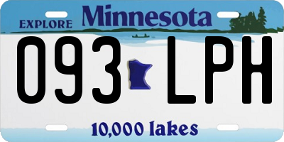 MN license plate 093LPH
