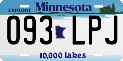 MN license plate 093LPJ