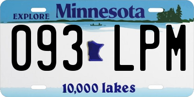MN license plate 093LPM