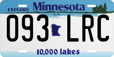 MN license plate 093LRC