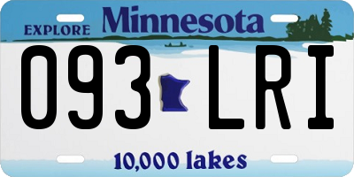 MN license plate 093LRI