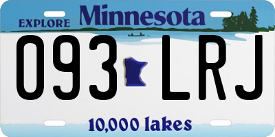 MN license plate 093LRJ