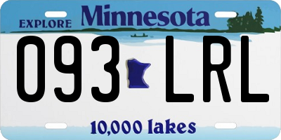 MN license plate 093LRL