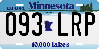 MN license plate 093LRP
