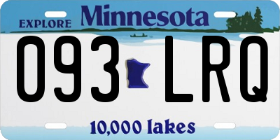 MN license plate 093LRQ