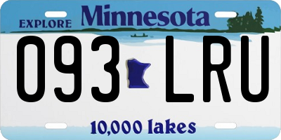 MN license plate 093LRU