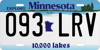 MN license plate 093LRV