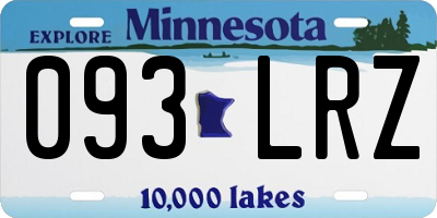 MN license plate 093LRZ
